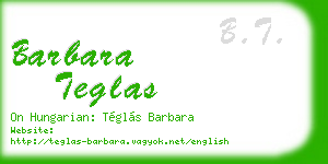barbara teglas business card