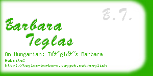 barbara teglas business card